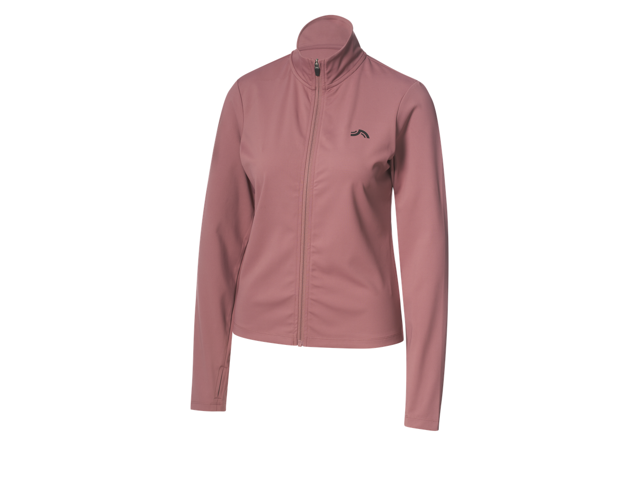 Crivit moteriška funkcinė striukė rožinės spalvos su užtrauktuku ir logotipu.