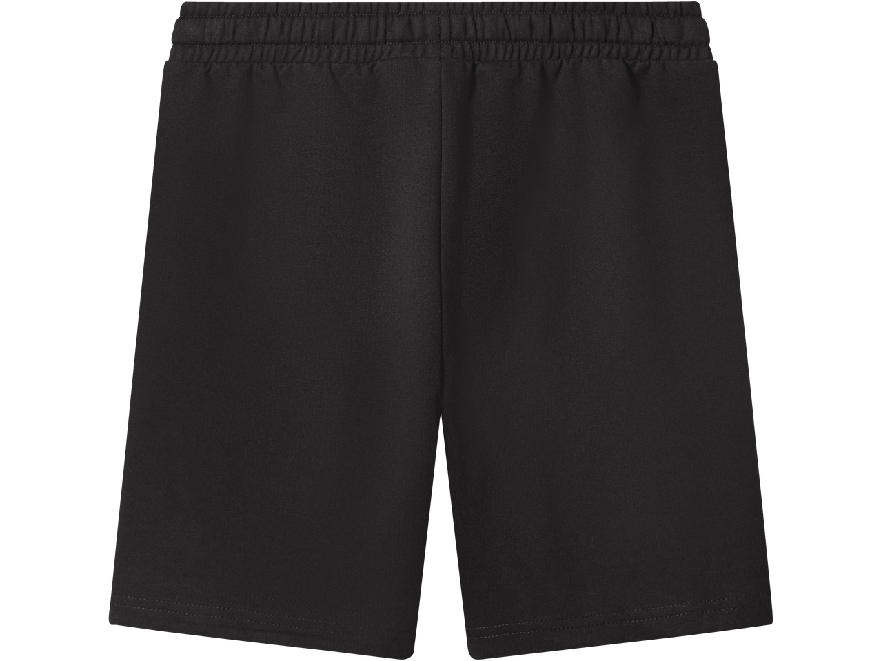 Crni dečiji šorts od žerseja sa elastičnim pojasom