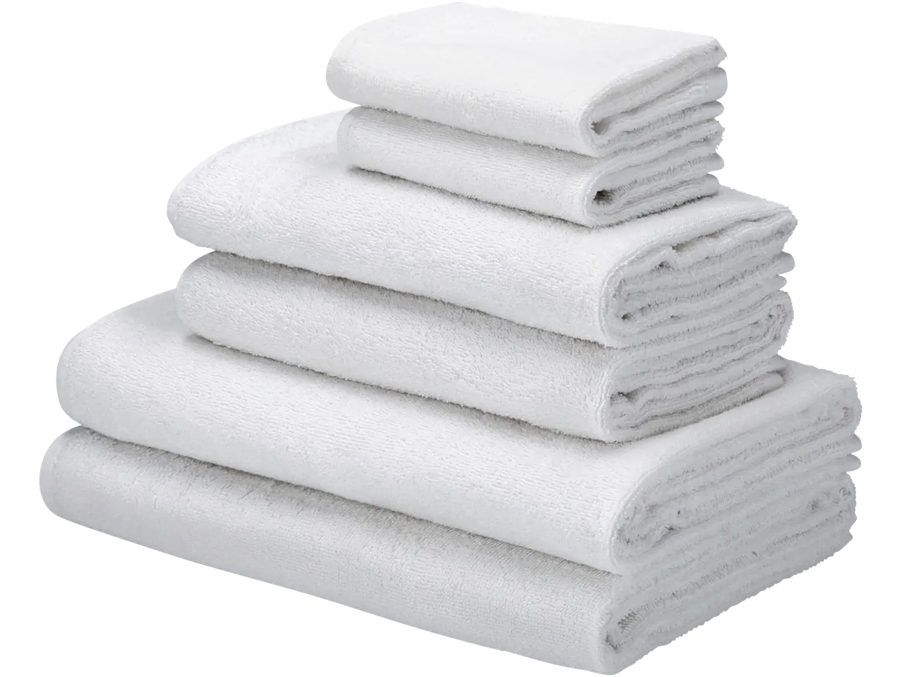 Stack of white towels.