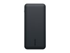 Dark gray portable power bank with rounded edges and the word 'TRONIC' printed vertically.