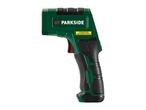 PARKSIDE infrared thermometer with laser warning label