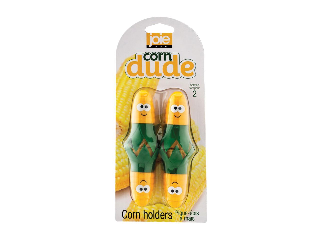 A package of two Kuhn Rikon Corn Cutters.