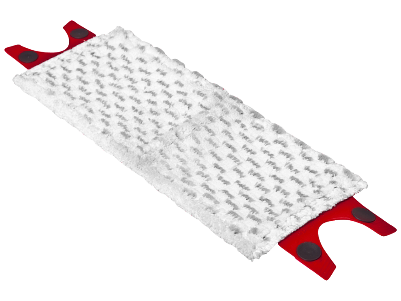 Mikrofiber krpa za mop sa crvenim pričvršćivanjem.