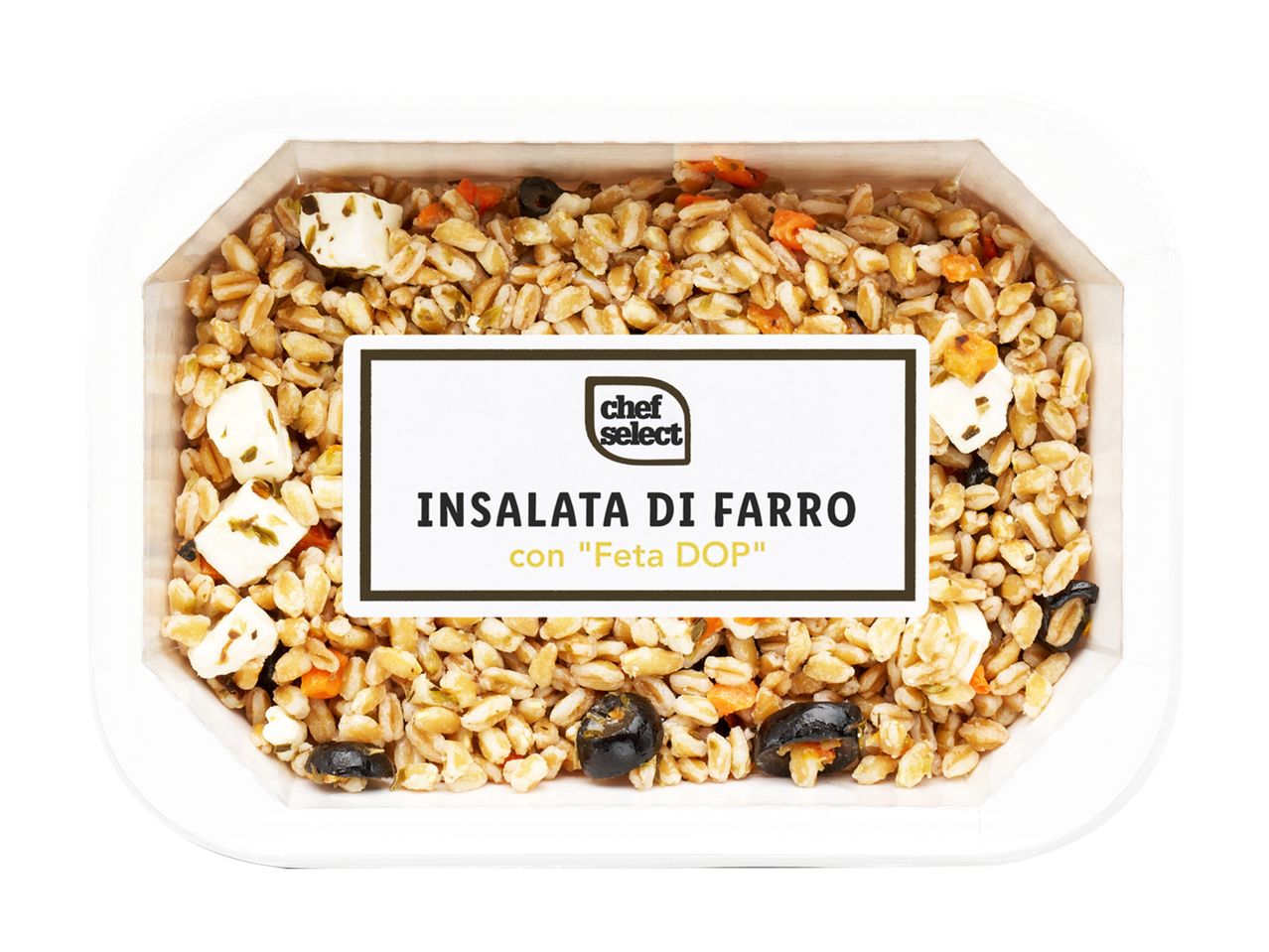 Insalata di Farro con Feta DOP Chef Select in confezione.