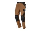 PARKSIDE PERFORMANCE® work trousers in brown and black with multiple pockets.