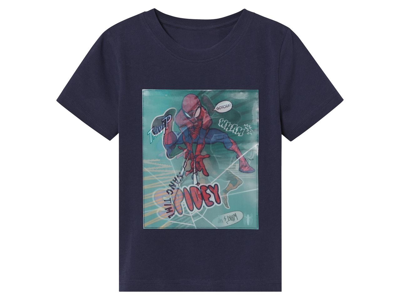 Sötétkék gyerek póló, Spider-Man képpel.