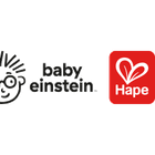 Baby Einstein és Hape logók.