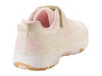 Cream and pink children's sneakers.