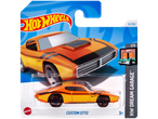Hot Wheels Toy Car Assortment: Custom Otto, orange and yellow with black stripes.
