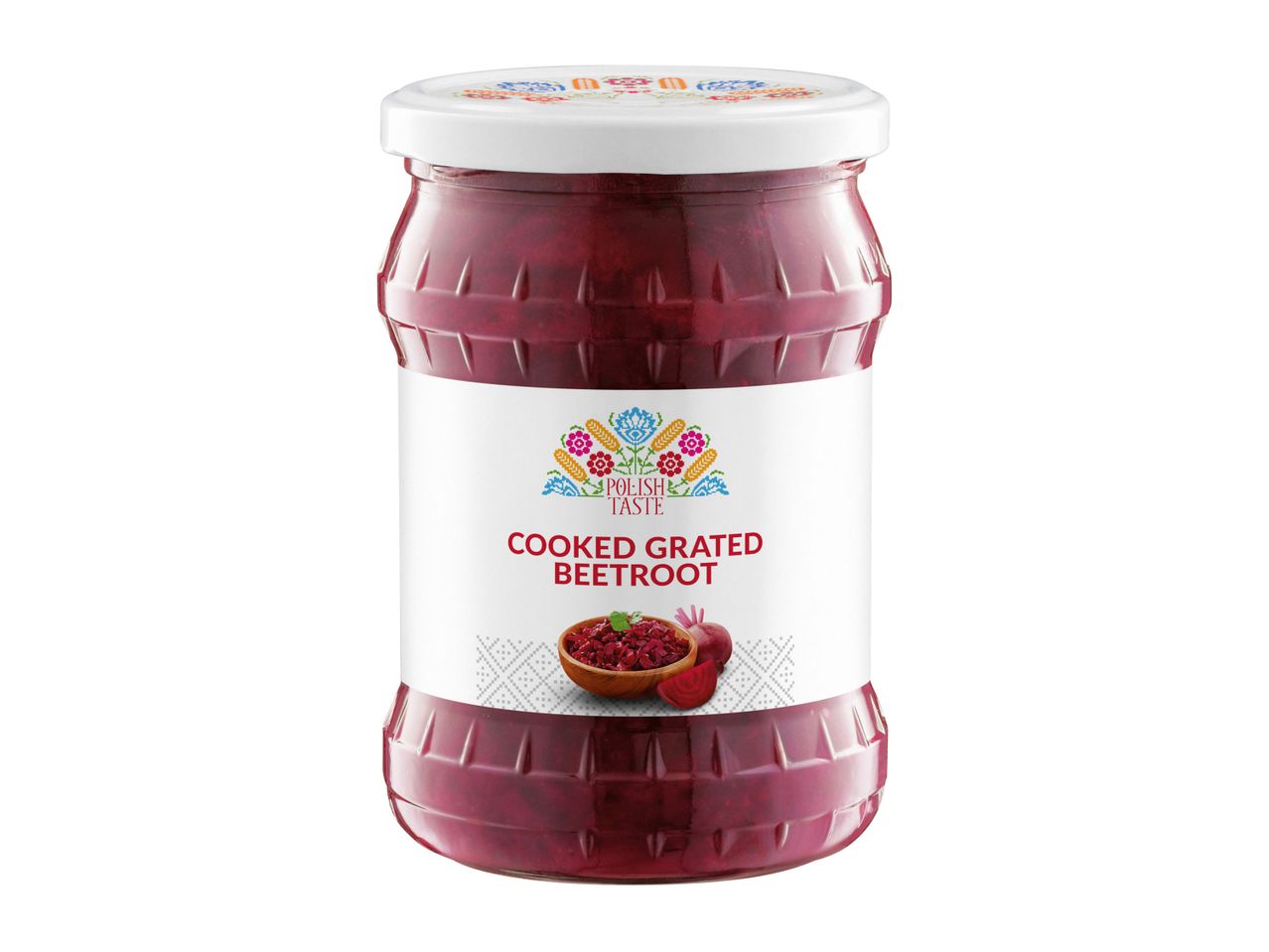 A jar of  'Krinos' brand roasted red peppers.