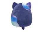 A dark blue plush toy with galaxy-patterned ears and side panels, and a small tail.