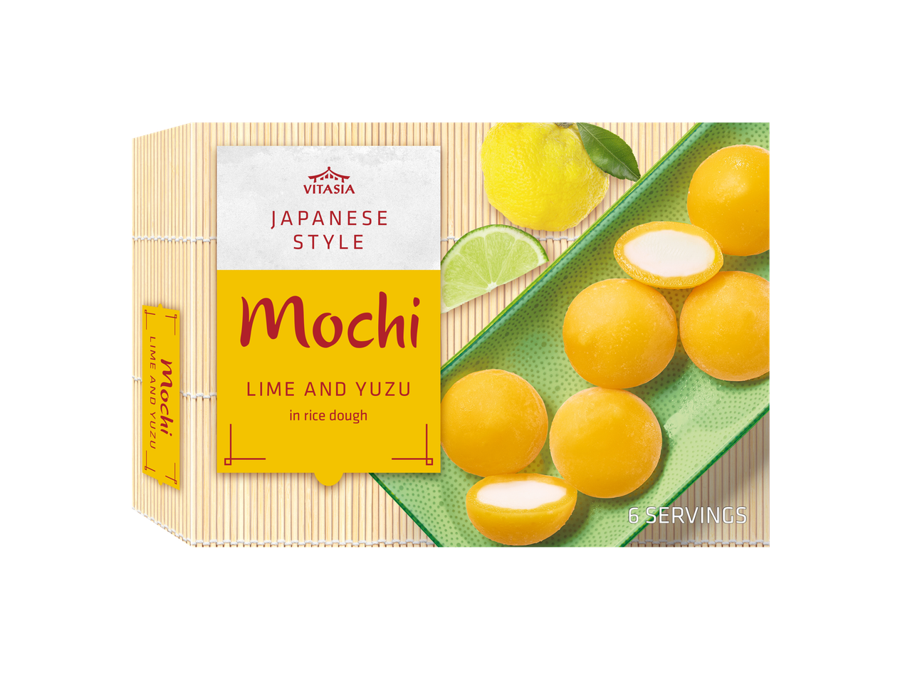 Vitasia Mochi, Japanse stijl, limoen en yuzu smaak.
