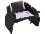 A black Portable Travel & Play Table with tablet and drawing space.