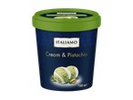 Gelado Italiamo, creme e pistácio, 750 ml.