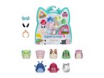 Squish-a-longs Series 2 mini-squish toy set with 8 characters and accessories, including a mystery chase figure.