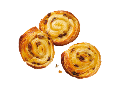 Bandelė su razinomis ir kremu