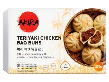 Teriyaki csirkével töltött gombóc