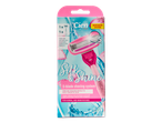 Verpakking Cien Silk & Shine scheermes met 5 mesjes.