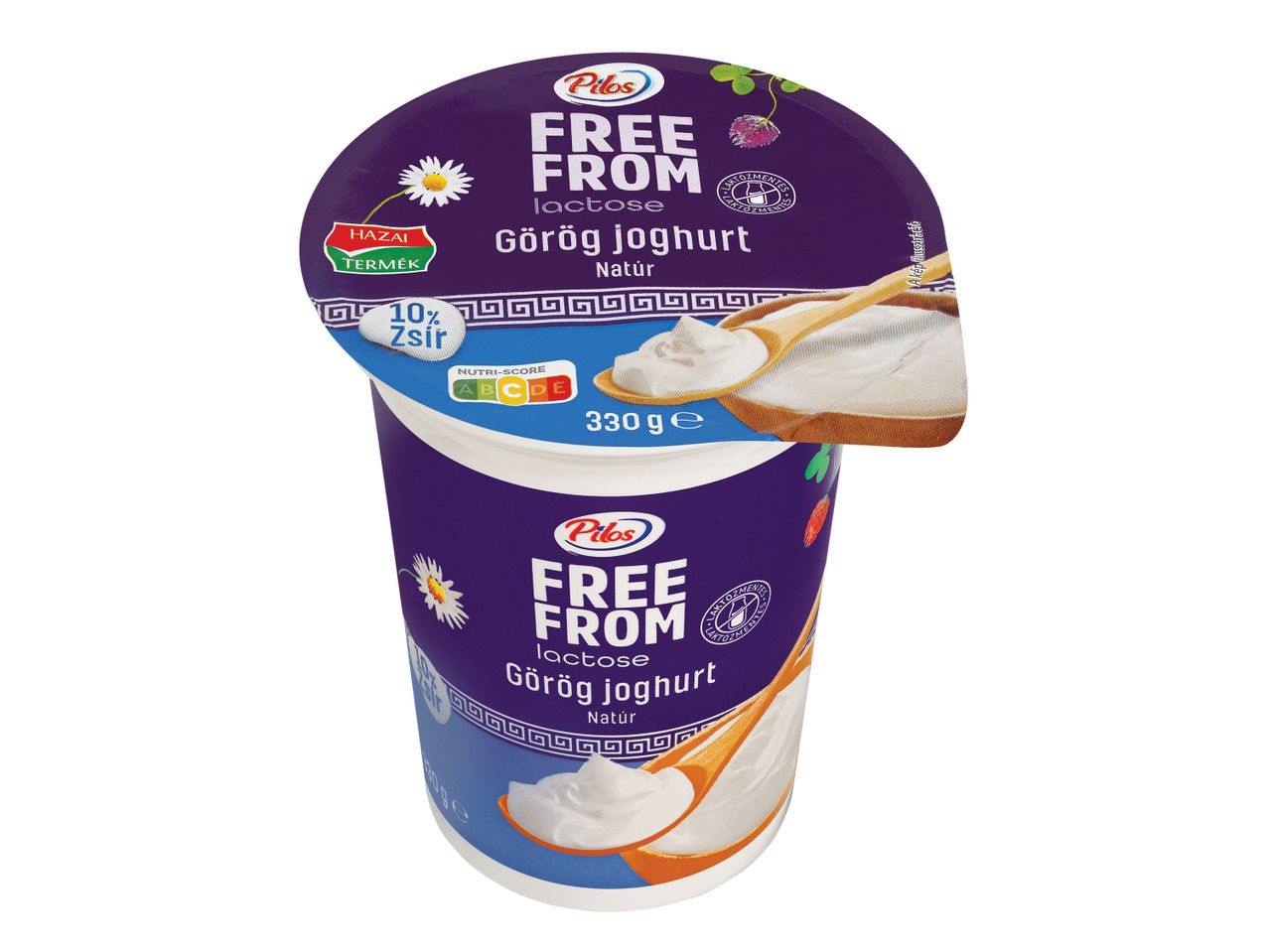 Pilos Free From laktózmentes görög joghurt: natúr, 330g.