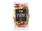 Snaqs Macadamia & Azia Mix: 200g notenmix in verpakking