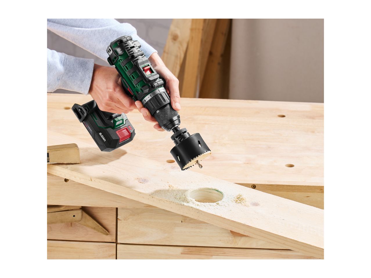 Parkside Bi-Metal / Carbide Hole Saw Sets: 19–83mm, Metal & Masonry & Case Included