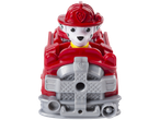 Figura PAW PATROL Marshall em seu caminhão de bombeiros vermelho.