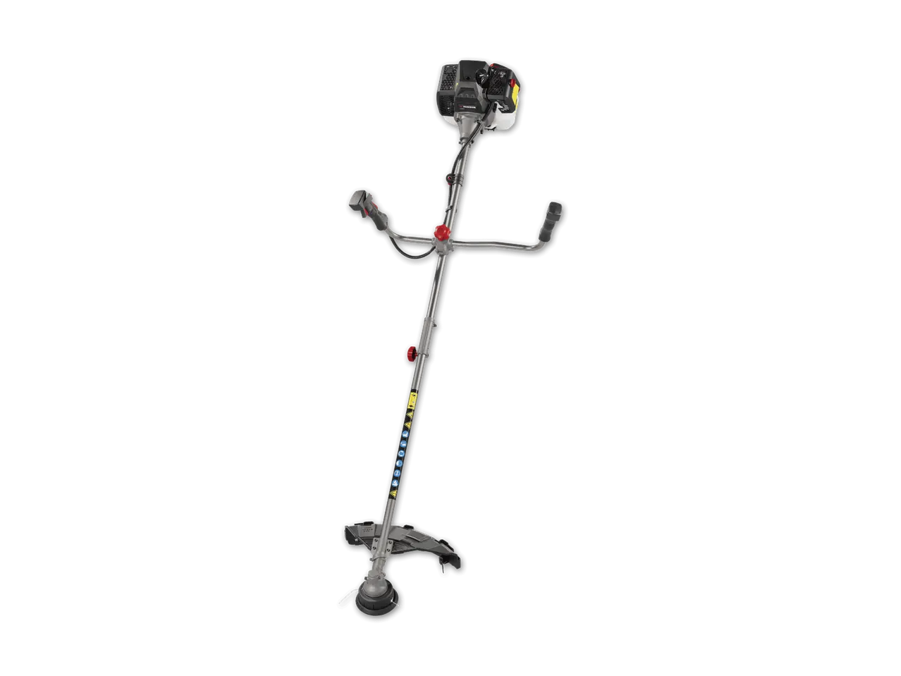 Benzin-Motorsense mit ergonomischem Griff und Fadenspule