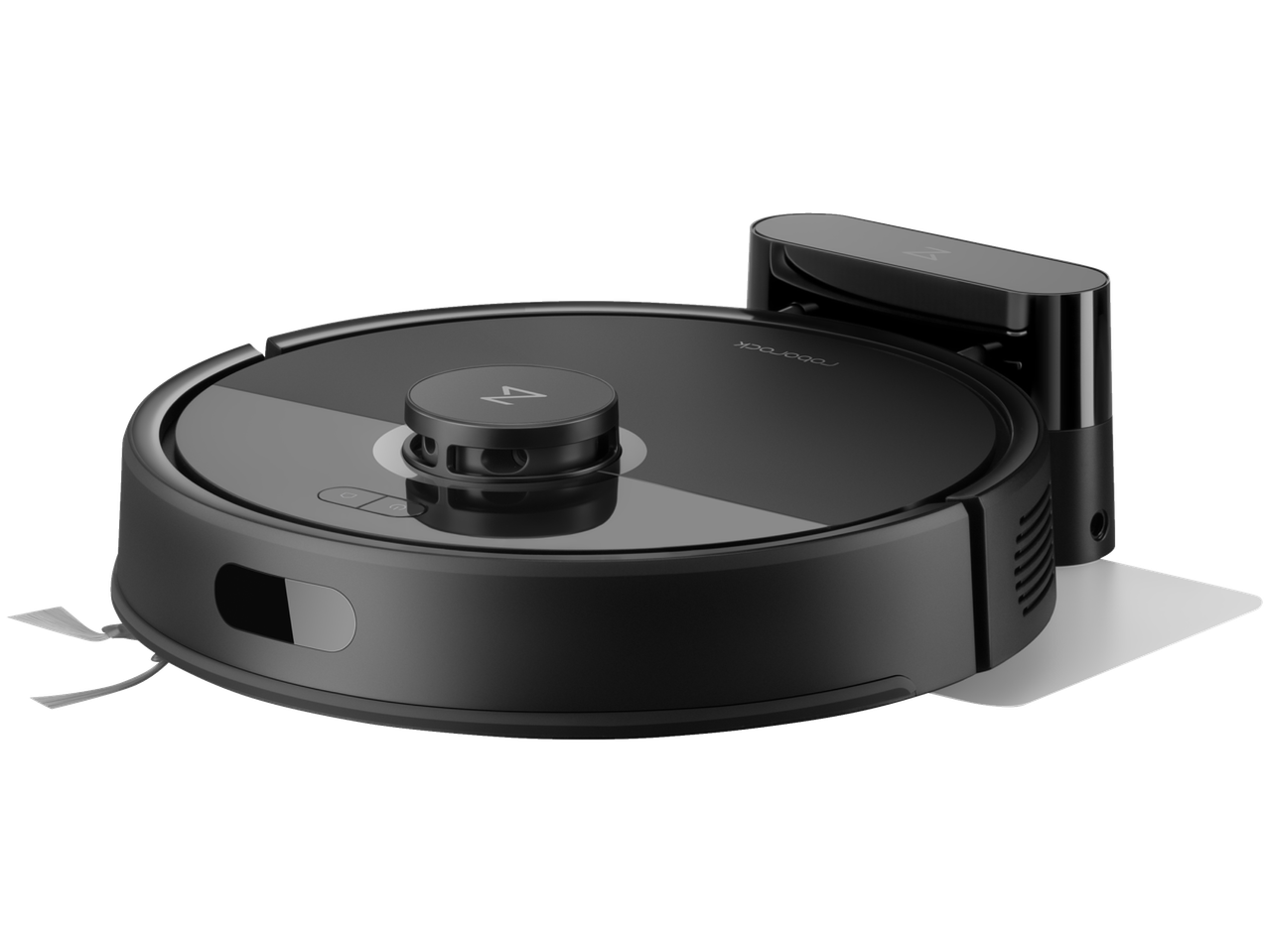 ROBOROCK Saug- und Wischroboter zwart met automatisch leegstation.