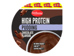 Milbona Pudim proteico de chocolate, sem adição de açúcares, baixo teor de gordura e sem lactose.