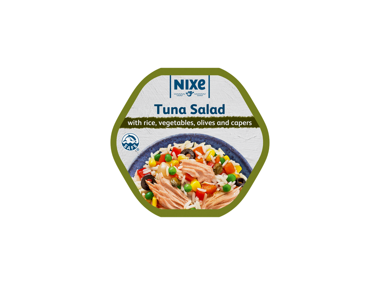 Salată de ton Nixe cu orez și legume.
