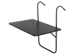 Mesa de varanda dobrável LIVARNO preta com estrutura metálica