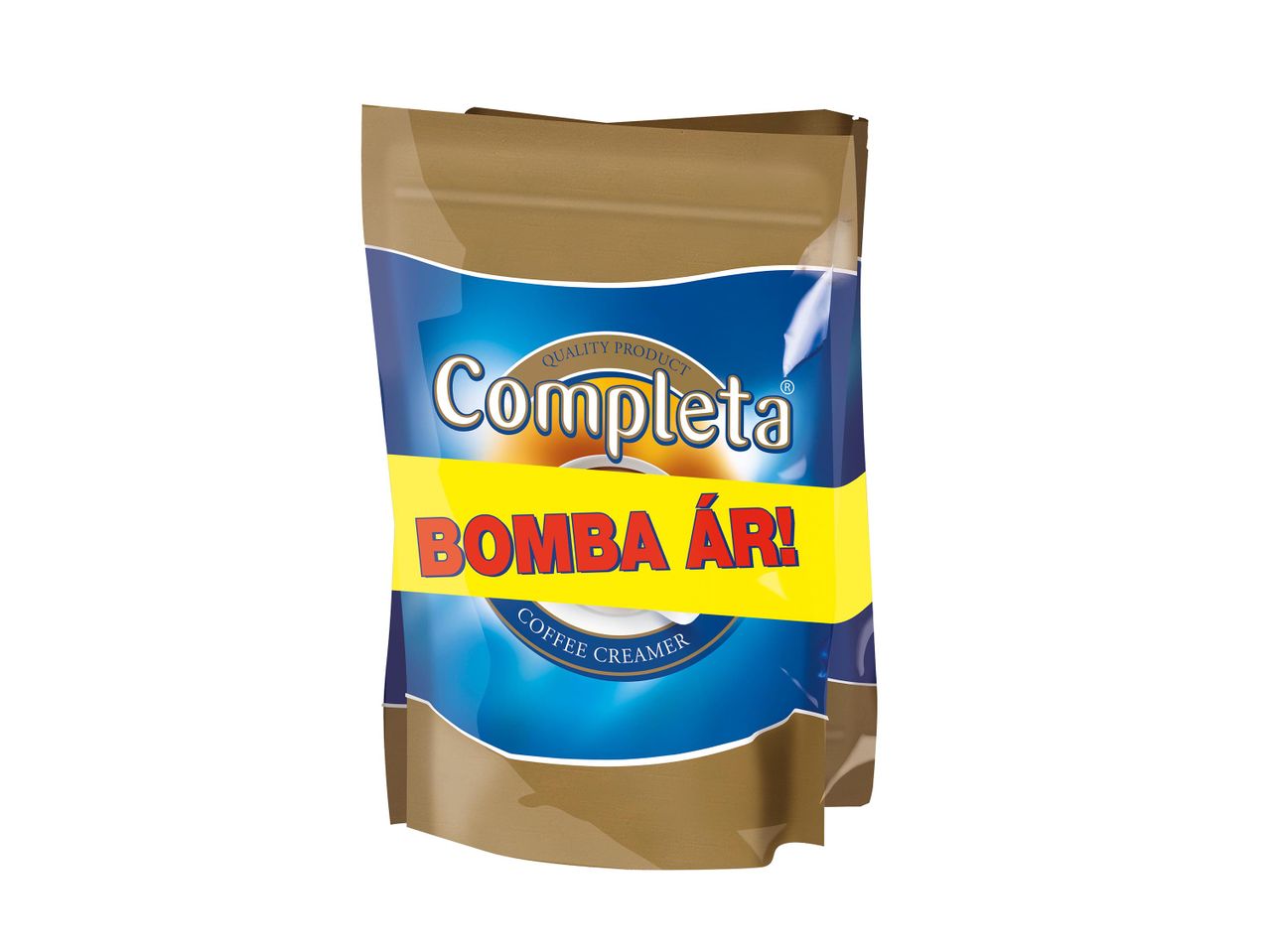 Completa kávékrémeszer csomagolás BOMBA ÁR! felirattal.