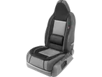 Car seat covers; modern design, comfortable padding.