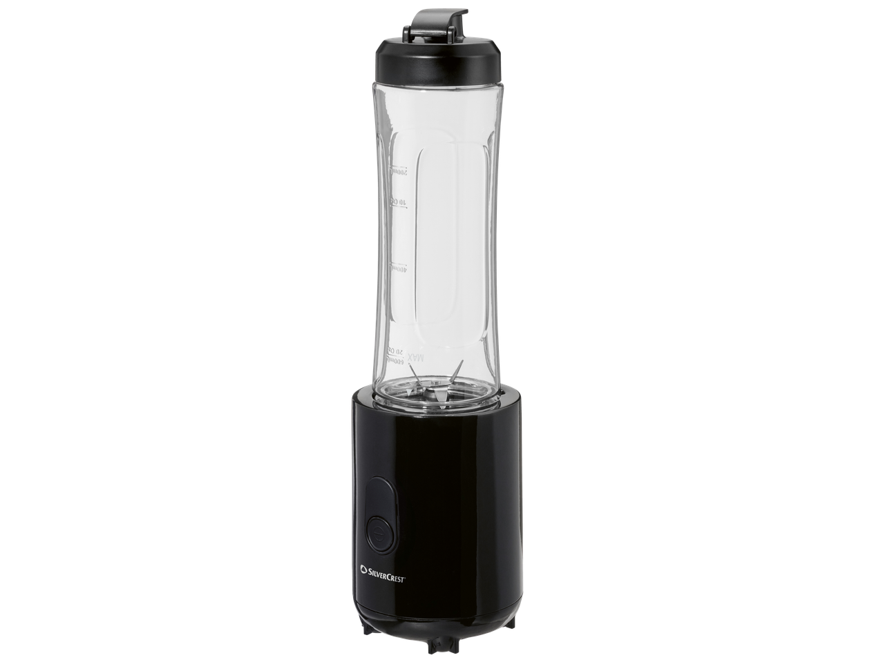 Crni SilverCrest osobni blender.