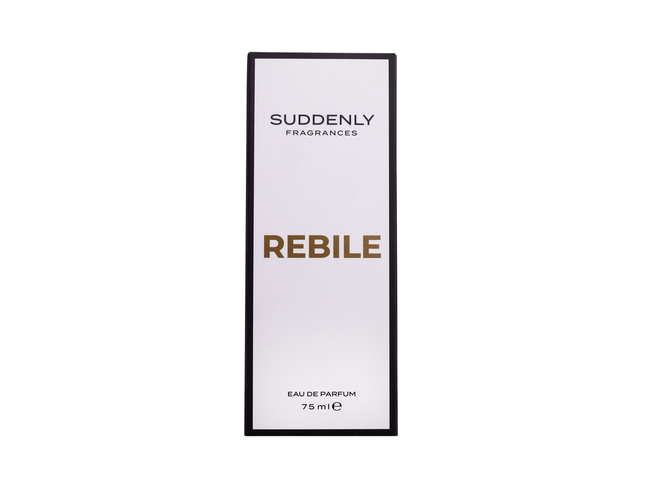 Suddenly Rebilé Eau de Parfum, 75 ml, într-un ambalaj alb și negru