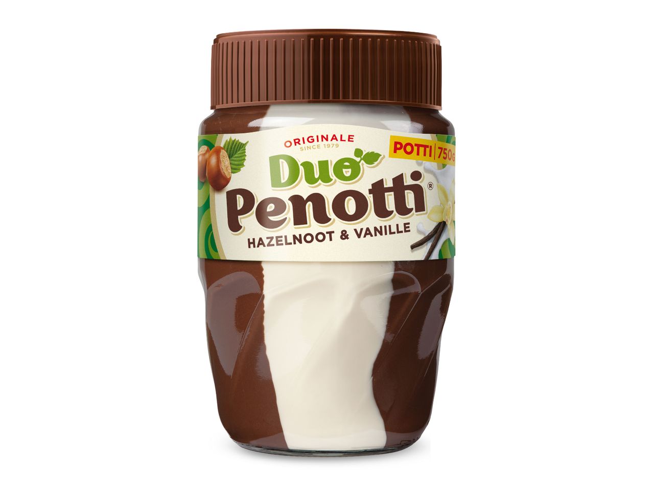 Pot Duo Penotti hazelnoot & vanille pasta, 750g