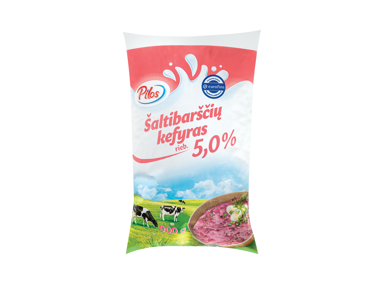 Pilos kefyras 5% rieb., 900 g.