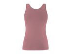 Back view of a plain mauve tank top