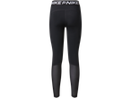 Black Nike leggings with mesh panels at the bottom.