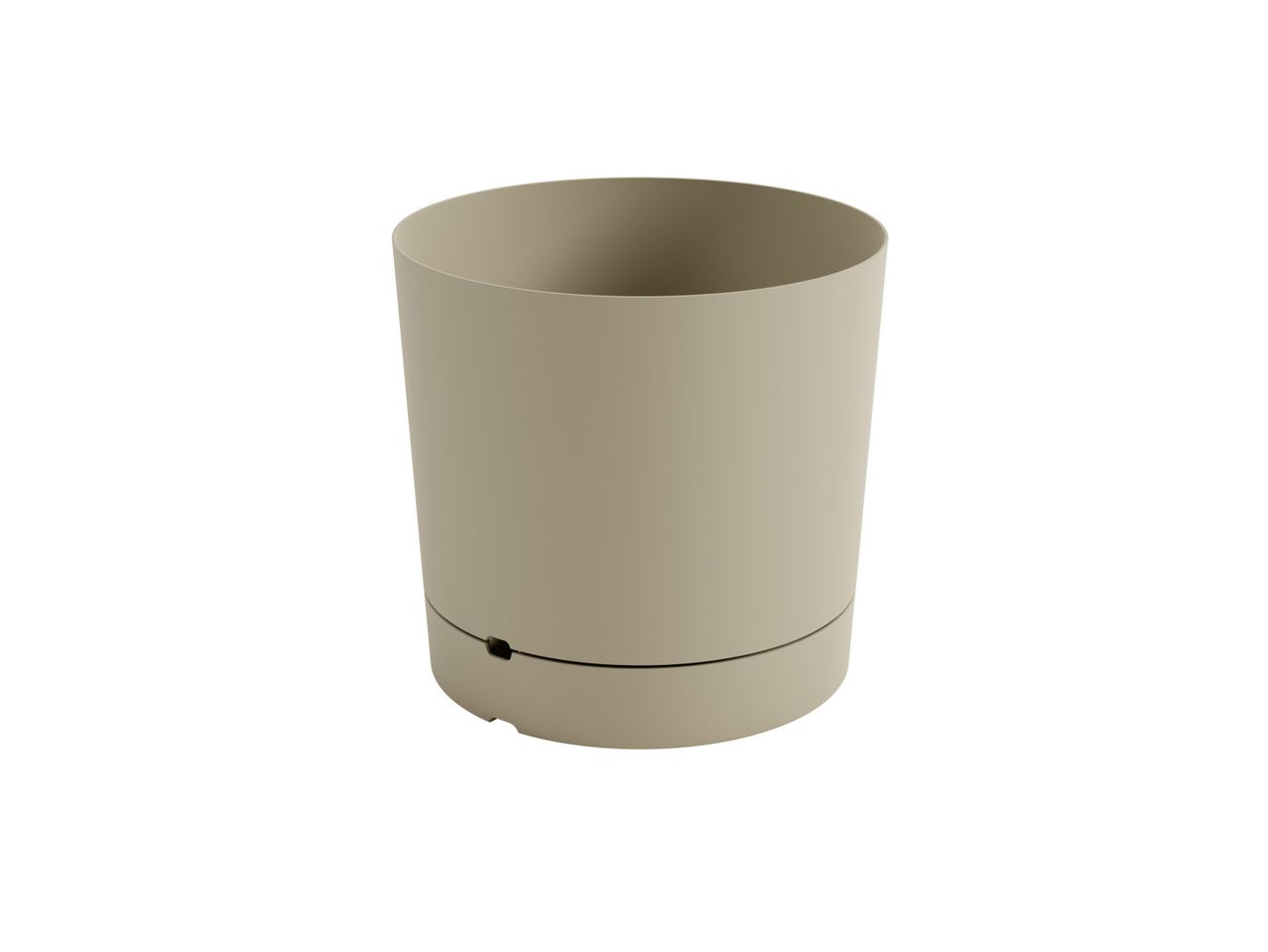 A beige planter.