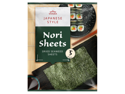 Jūrų dumblių lapai Nori, 5 vnt