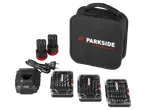 Parkside Performance® csavarhúzó készlet akkumulátorokkal, töltővel és fúró-/bitkészletekkel