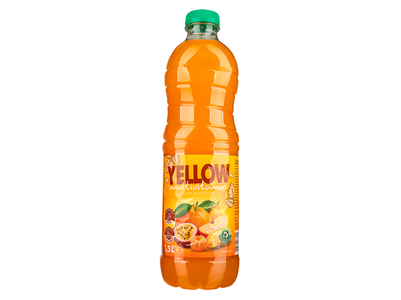 1,5 literes Yellow multivitamin gyümölcsital.