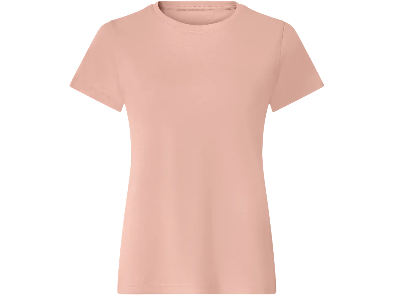 esmara moteriški marškinėliai trumpomis rankovėmis persikų spalvos