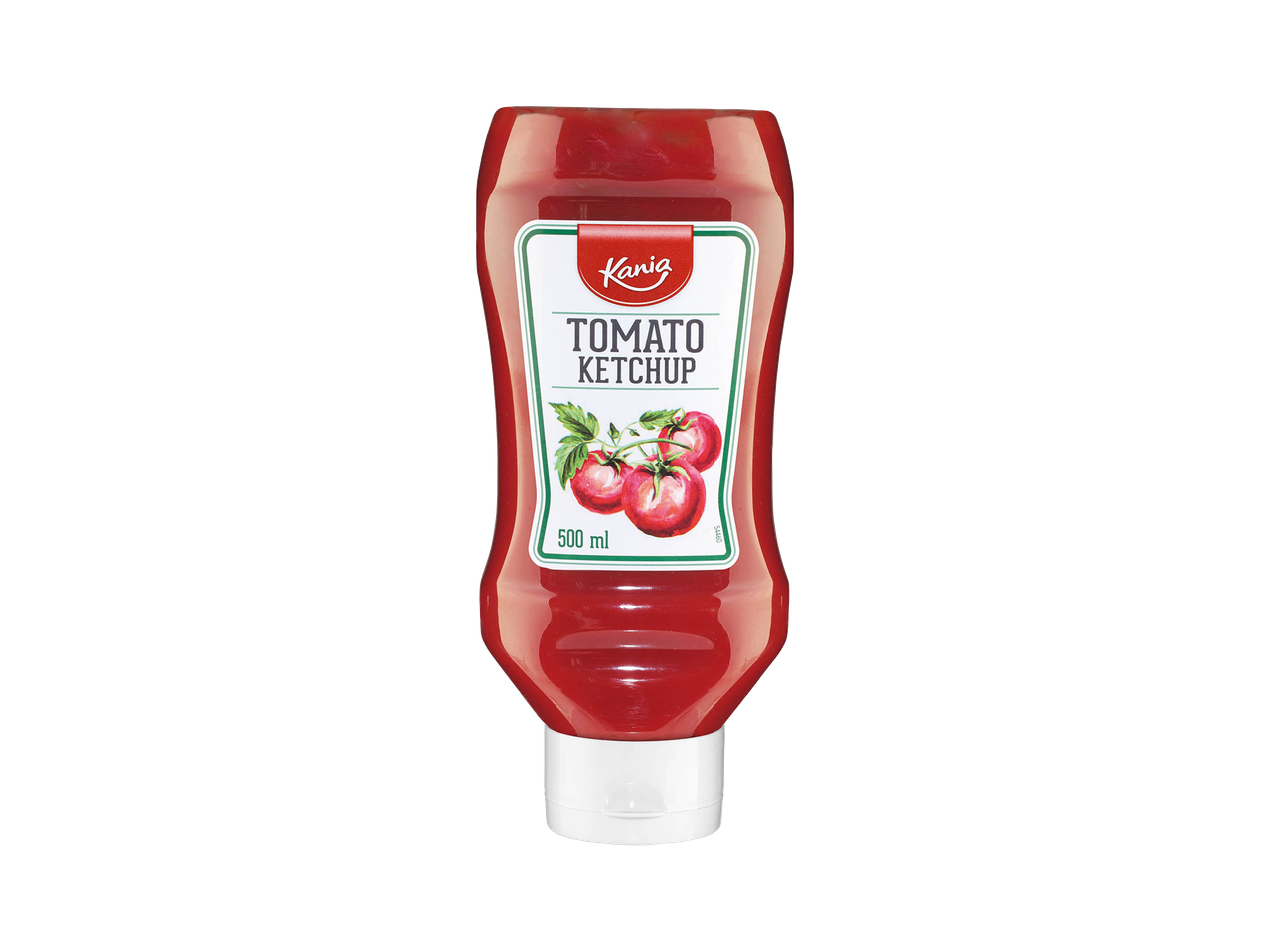 A bottle of Aldi Tomato Ketchup.