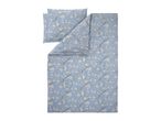 Blue floral patterned duvet cover and pillowcase set