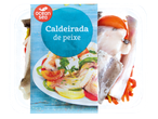 Caldeirada de peixe Ocean Sea congelada com peixe e legumes.