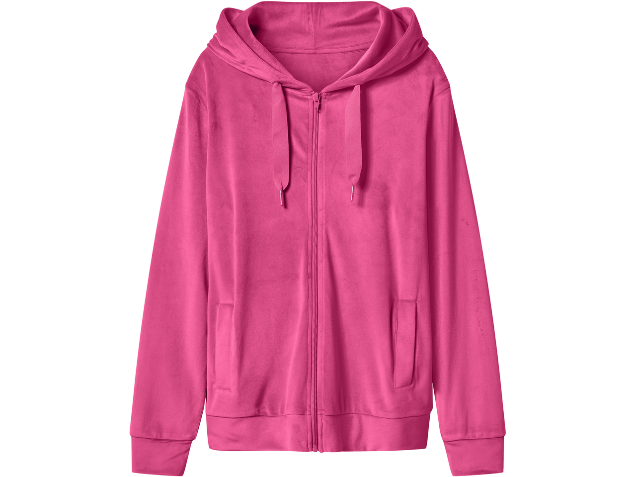 Ροζ φούτερ με κουκούλα και φερμουάρ, μέρος ενός διμερούς σετ φόρμας Nicki.