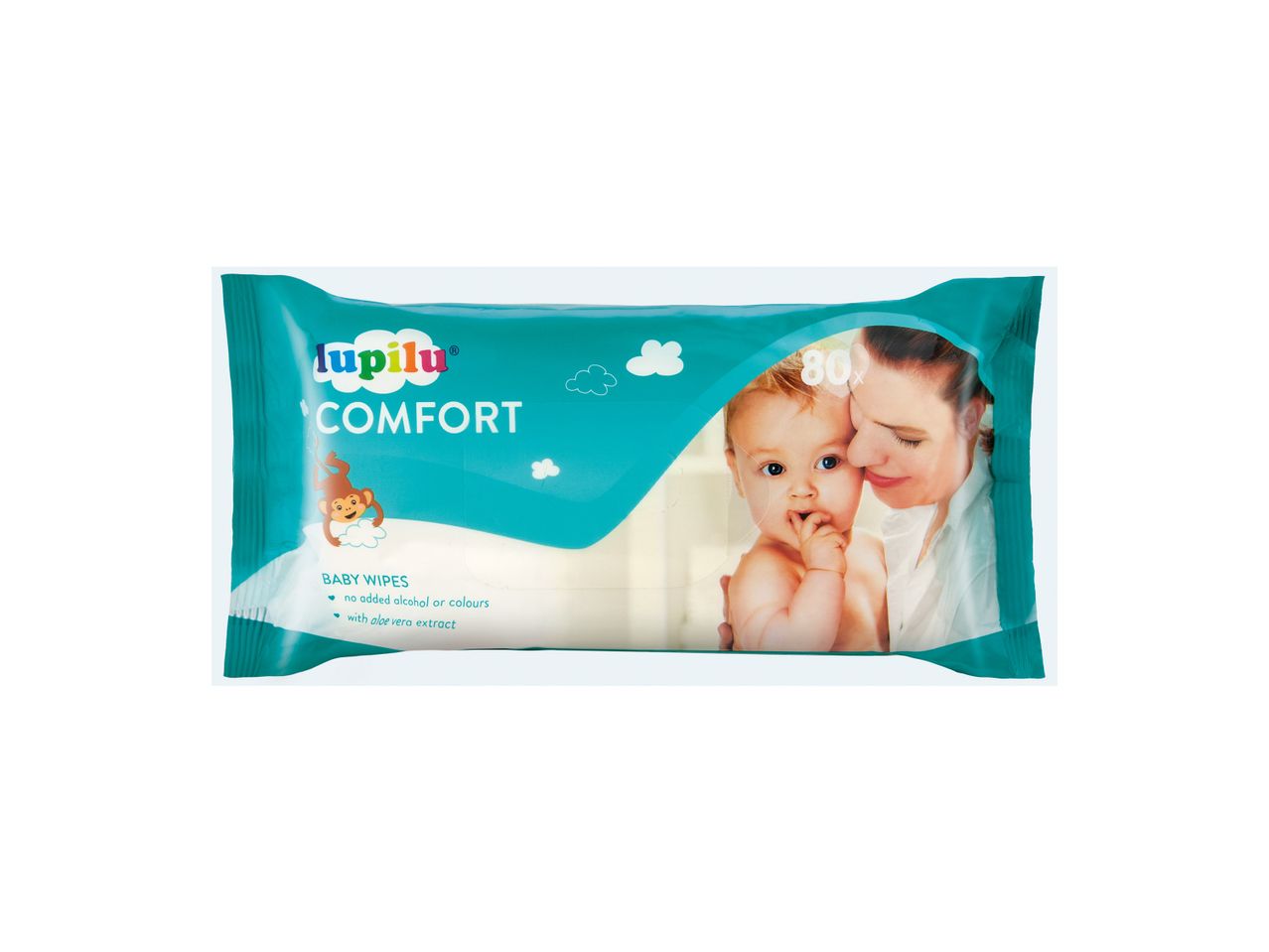 Βρεφικές μαντηλάκια Lupilu Comfort με αλόη βέρα.