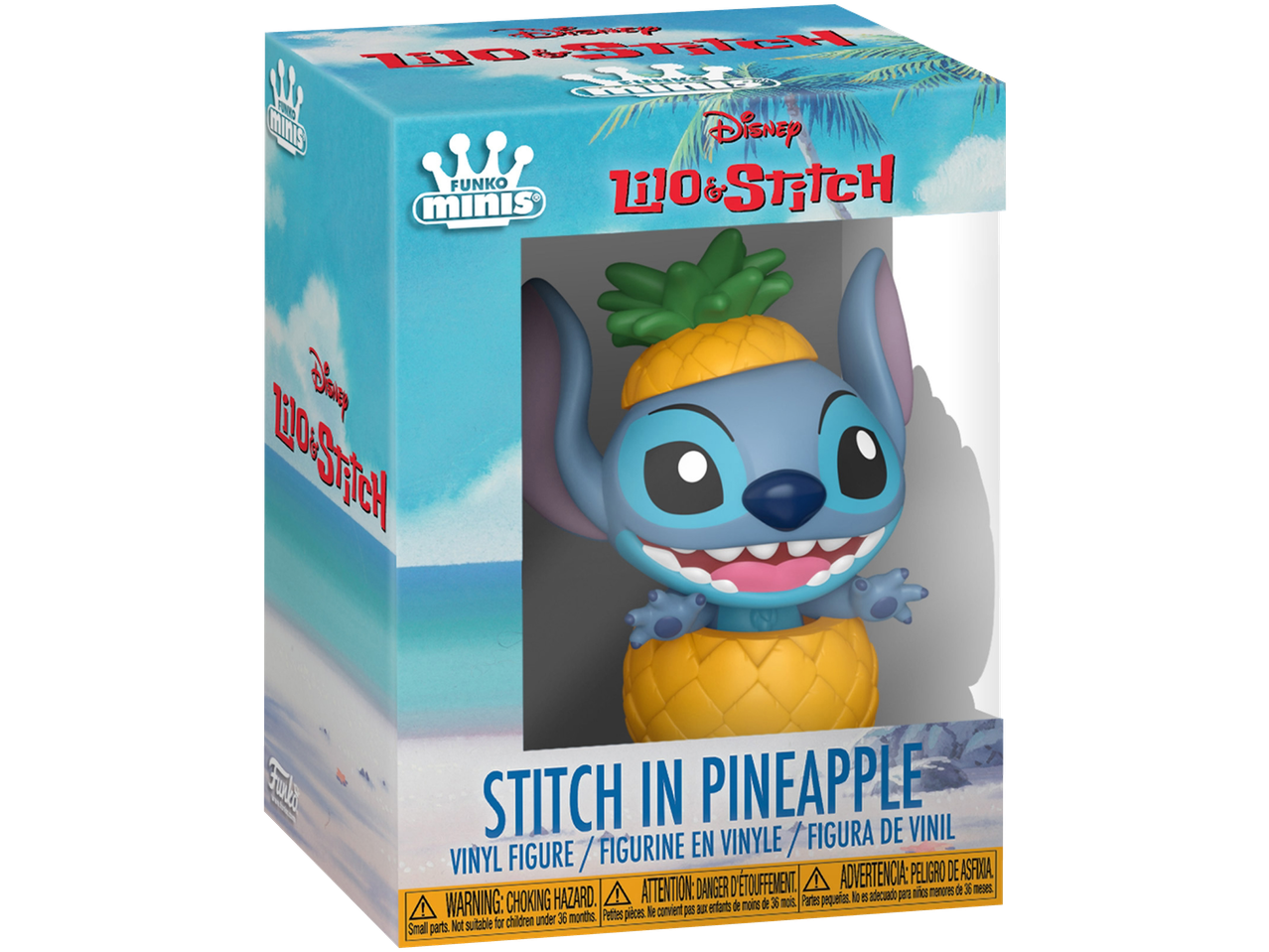 Stitch in ananas vinylfiguur van Funko Minis Lilo & Stitch.